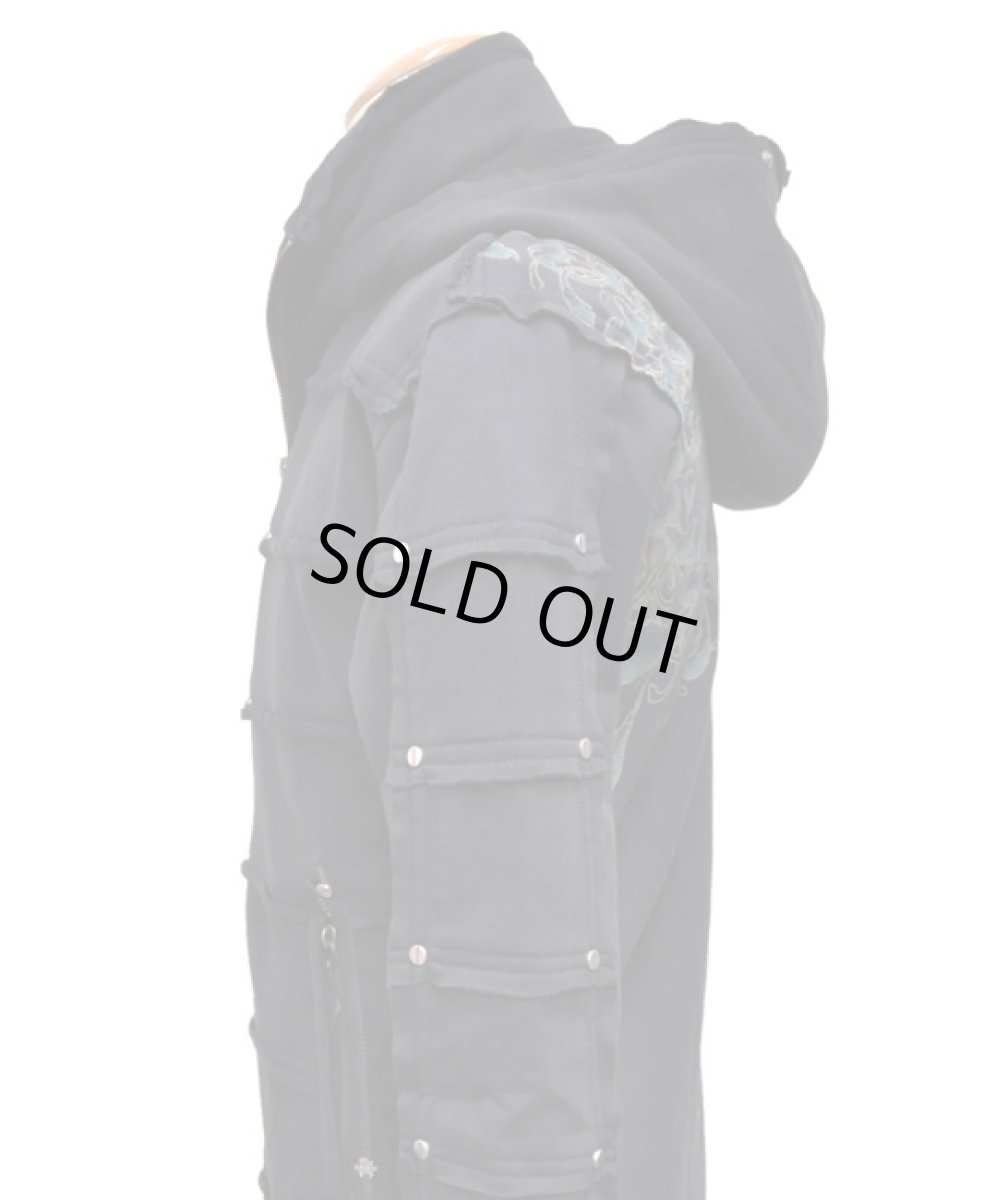 画像2: PSYLO メンズ・パーカー「2LILI JACKET / ブラック」 (2)