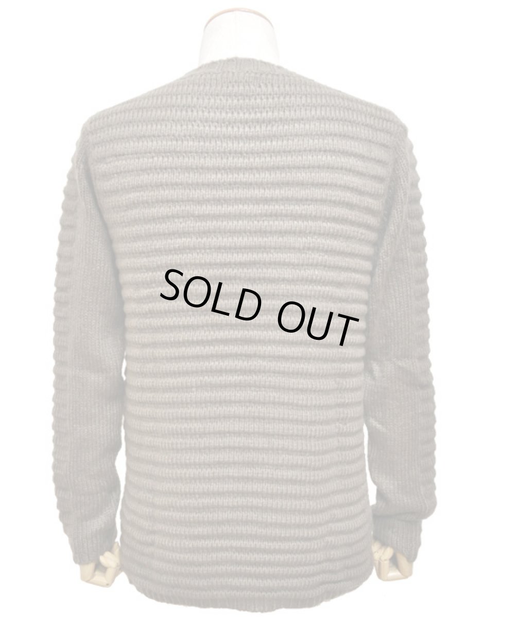 画像3: PSYLO メンズ・プルオーバー「Armadillo Knitted Cardigan / カーキ」 (3)