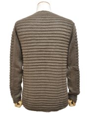 画像3: PSYLO メンズ・プルオーバー「Armadillo Knitted Cardigan / カーキ」 (3)