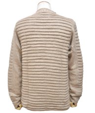 画像4: PSYLO メンズ・プルオーバー「Armadillo Knitted Cardigan / ベージュ」 (4)