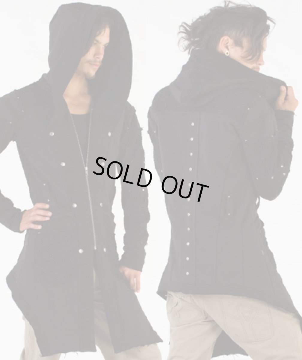 画像4: PSYLO メンズ・コート「New Steamed Coat / ブラック」 (4)