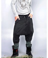 画像1: PSYLO メンズ・サルエルパンツ「Muhamad Pants / ブラック」 (1)