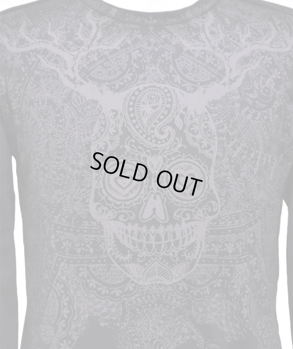 画像3: PSYLO メンズ・長袖カットソー「Demon Tee / ブラック」 (3)