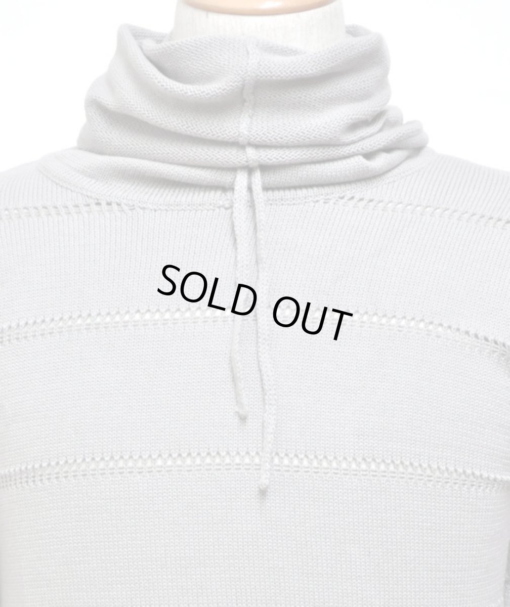 画像2: PSYLO メンズ・プルオーバー「Turtle Hooded Cardigan / グレー」 (2)