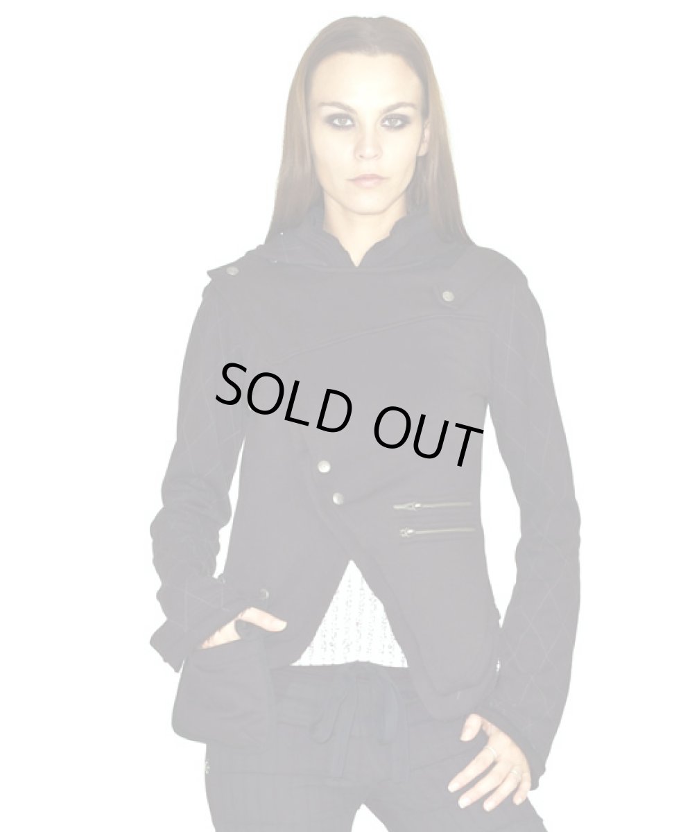 画像2: PSYLO レディース・パーカー「Gas Jacket / ブラック」 (2)