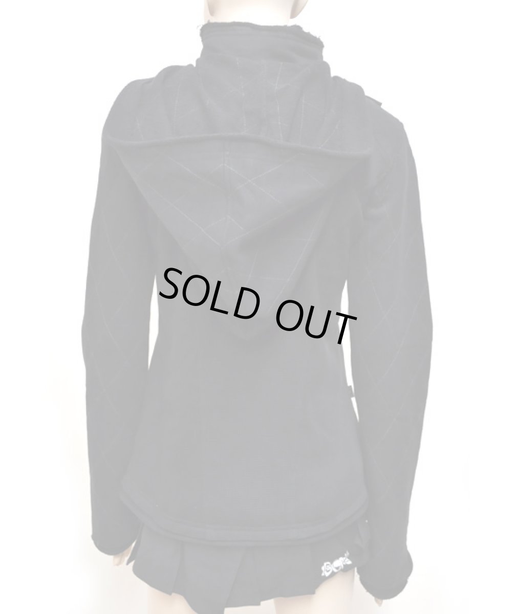 画像4: PSYLO レディース・パーカー「Gas Jacket / ブラック」 (4)