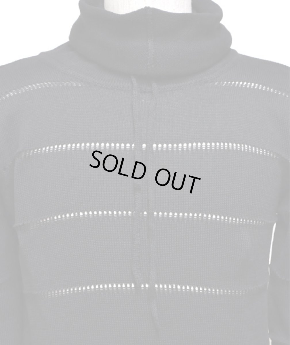 画像3: PSYLO メンズ・プルオーバー「Turtle Hooded Cardigan / ブラック」 (3)