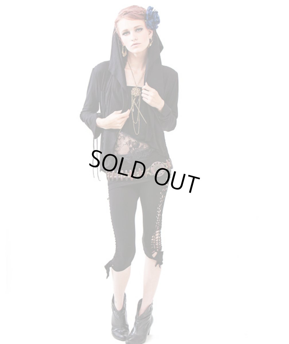 画像3: KAYO - Anime Clothing「ストリング・カーディガン/ブラック」 (3)