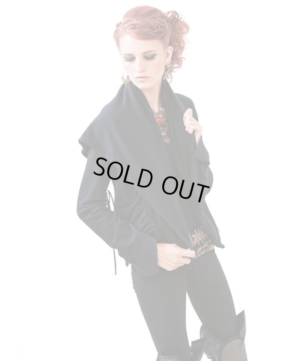 画像2: KAYO - Anime Clothing レディース・ジャケット「upside down 2 way jacket/ブラック」 (2)