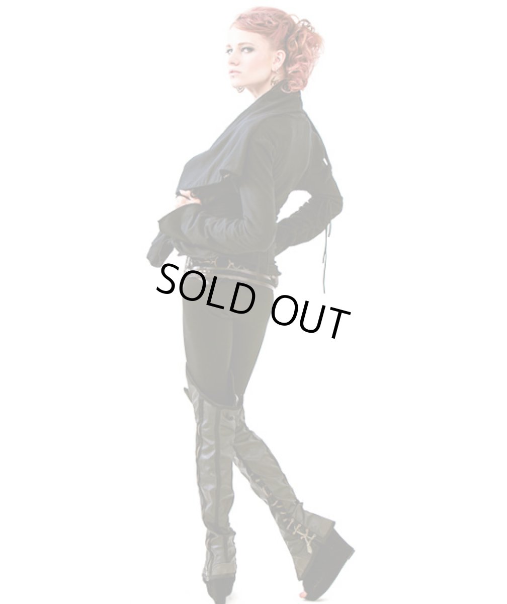 画像5: KAYO - Anime Clothing レディース・ジャケット「upside down 2 way jacket/ブラック」 (5)