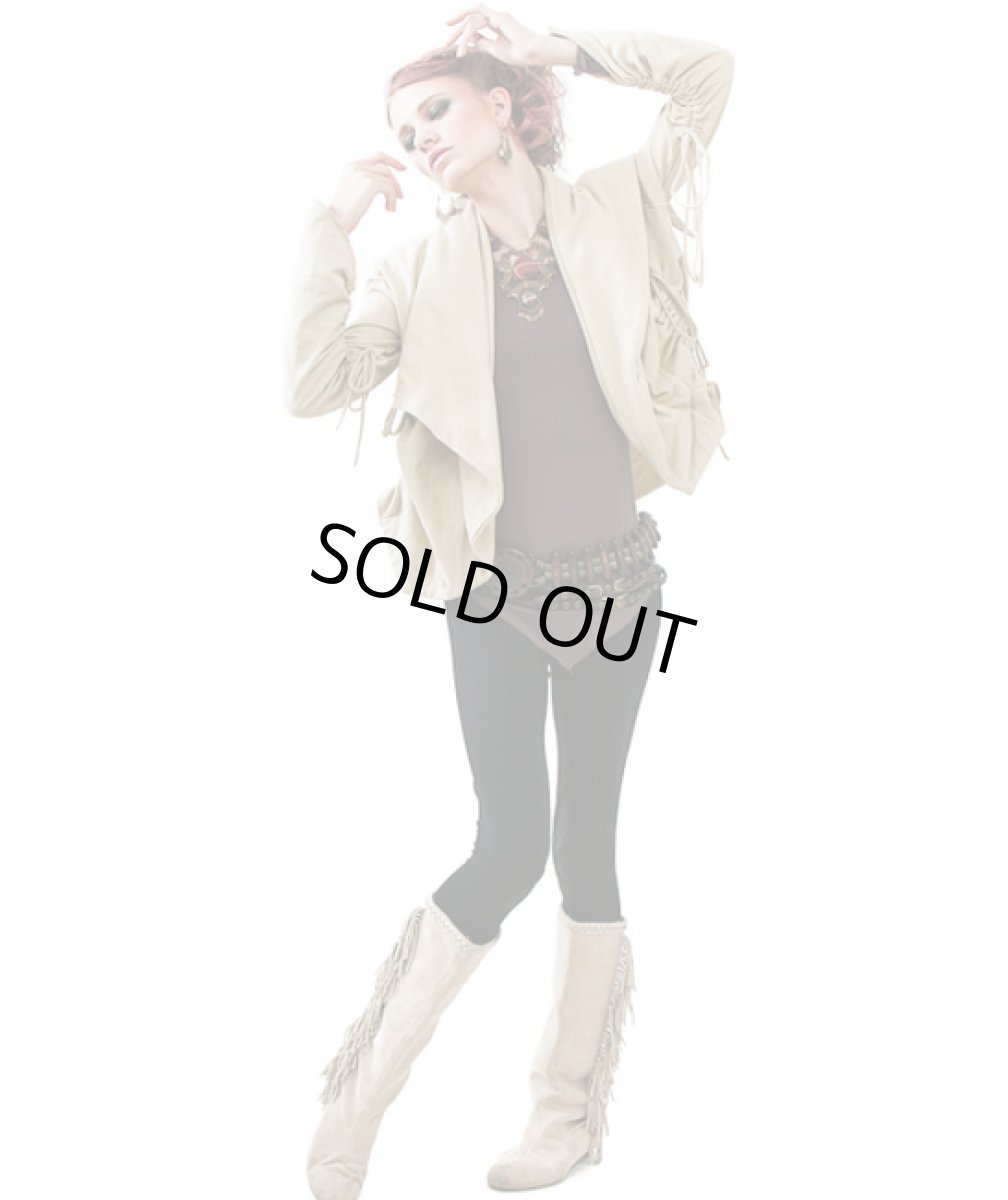 画像4: KAYO - Anime Clothing レディース・ジャケット「upside down 2 way jacket/サンドカーキ」 (4)