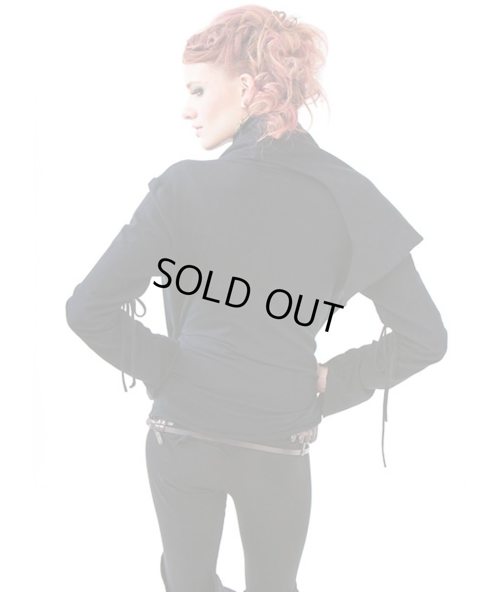 画像3: KAYO - Anime Clothing レディース・ジャケット「upside down 2 way jacket/ブラック」 (3)
