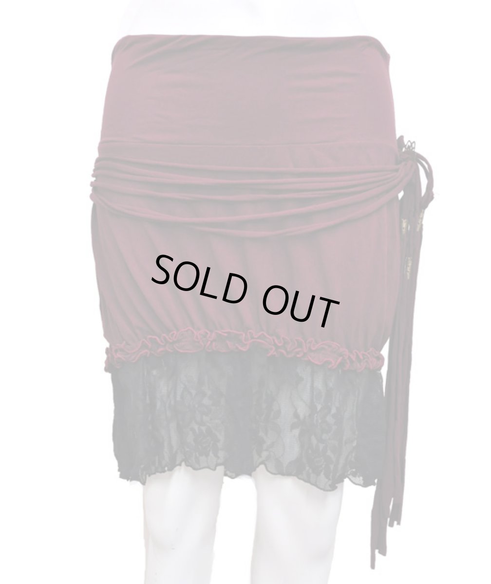画像4: KAYO - Anime Clothing スカート「Gypsy Diamond Skirt/マルーン」 (4)