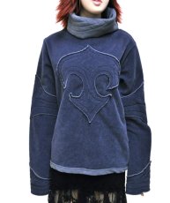 画像1: KAYO - Anime Clothing プルオーバー「Tribal Fleece Top／ネイビー」 (1)