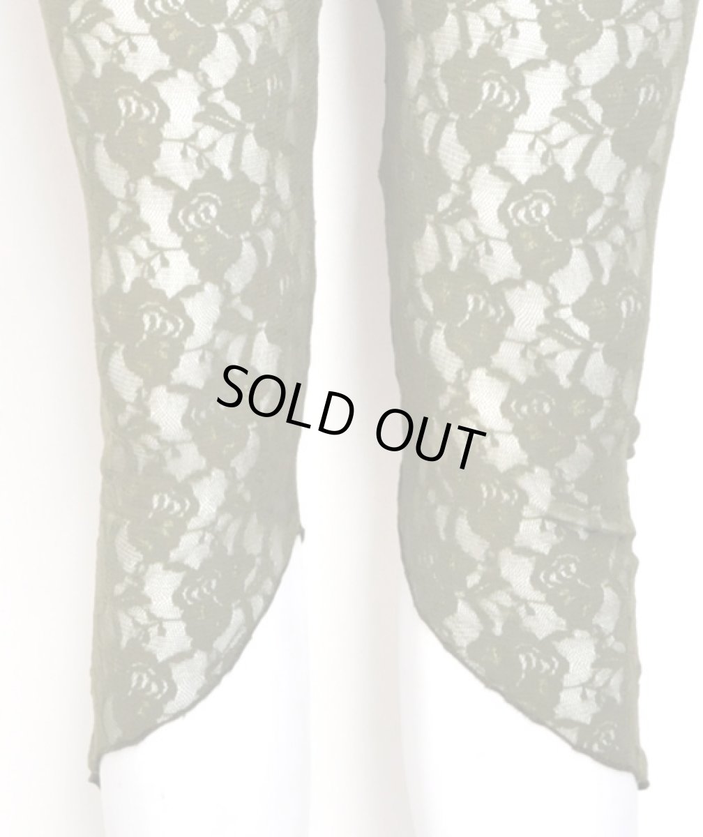 画像2: KAYO - Anime Clothing レディース・レースレギンス／オリーブ (2)