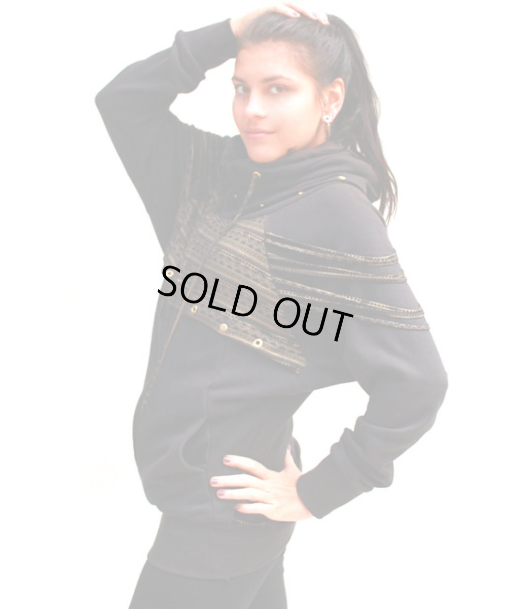 画像2: KAYO - Anime Clothing レディース・パーカー/ブラック (2)