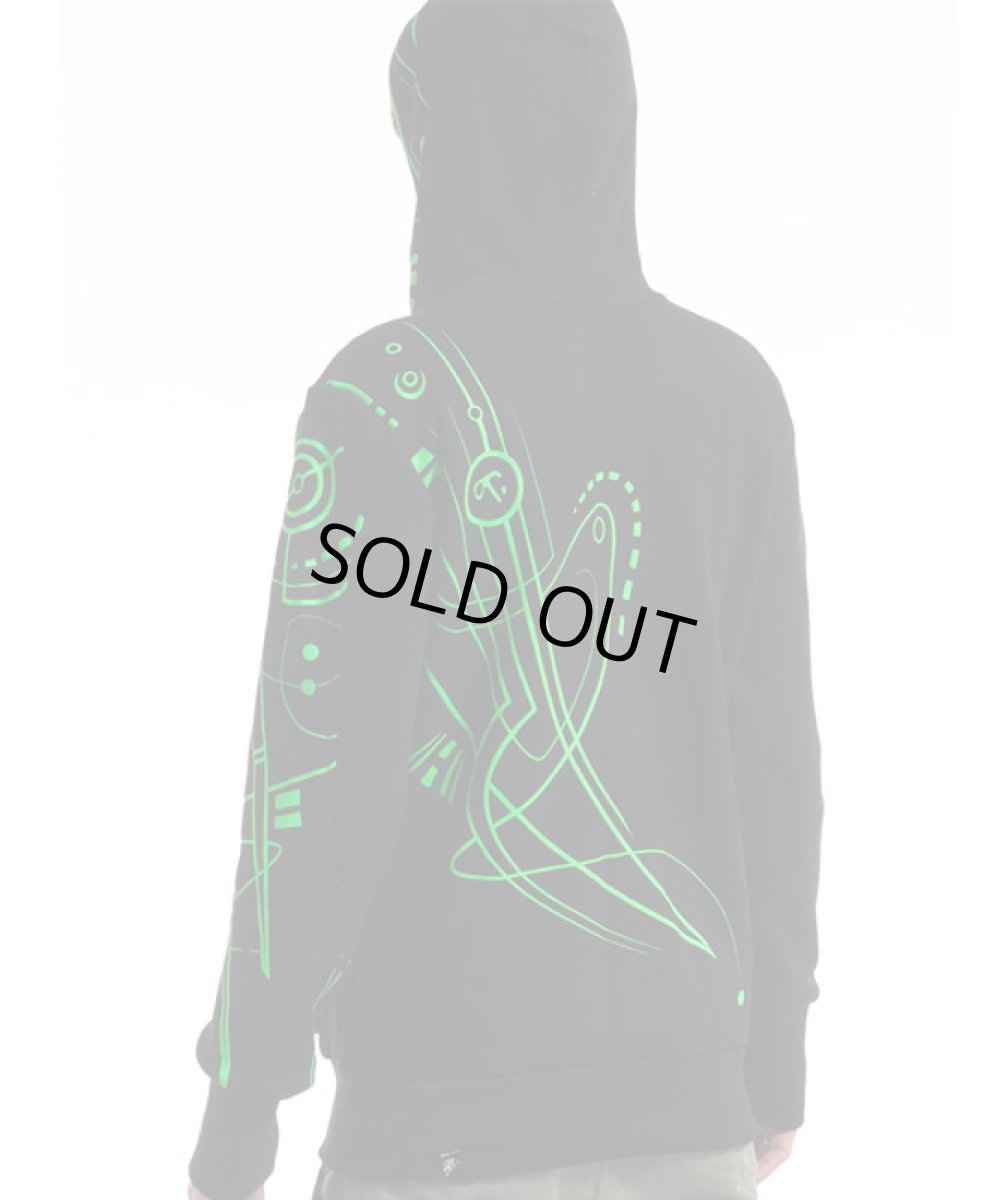 画像3: PLAZMA メンズ・プルオーバー・パーカー「Kapuchol V.2 / ブラック」 (3)