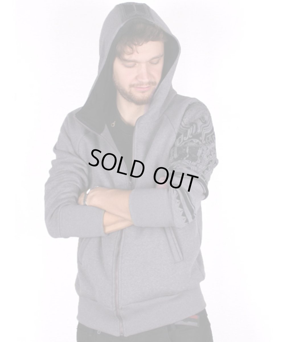 画像3: PLAZMA メンズ・ジップアップ・パーカー「Mauri / チャコール」 (3)