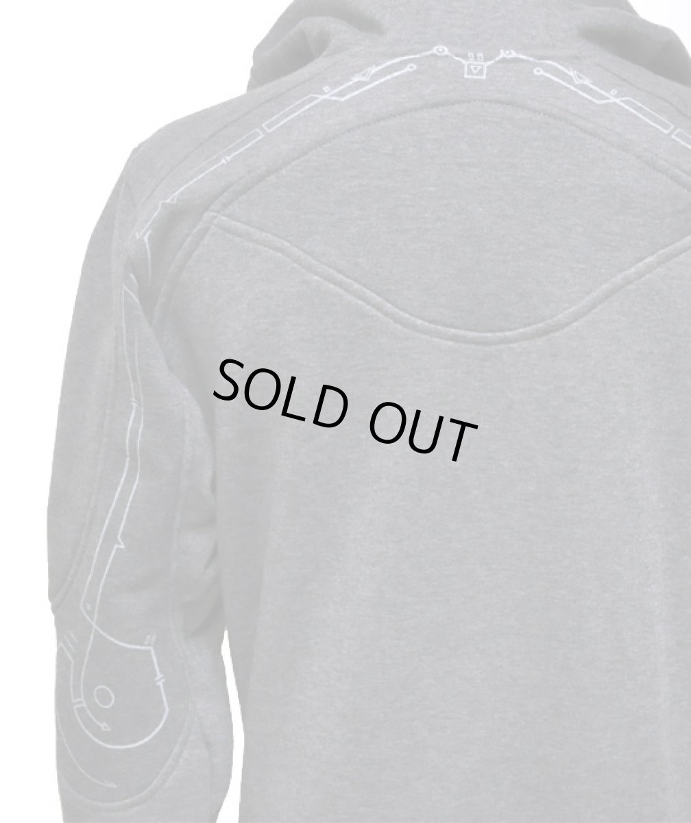 画像4: PLAZMA メンズ・プルオーバー・パーカー「Tron / マリンゴ」 (4)