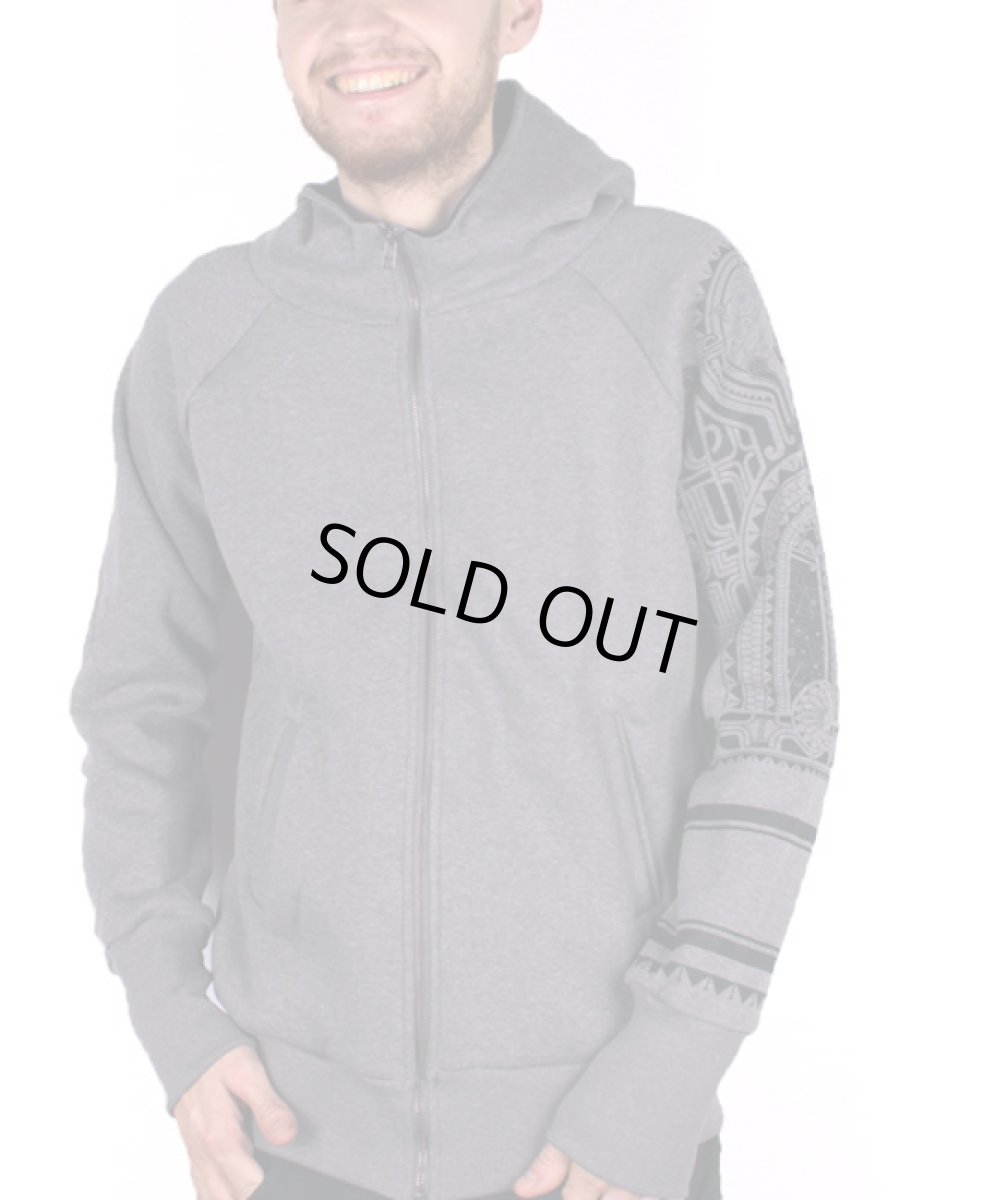 画像5: PLAZMA メンズ・ジップアップ・パーカー「Mauri / チャコール」 (5)