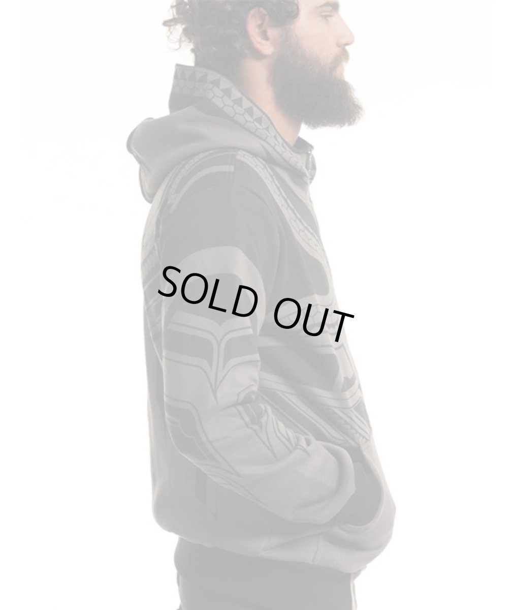 画像2: PLAZMA メンズ・ジップアップ・パーカー「Tattoo / ロック」 (2)