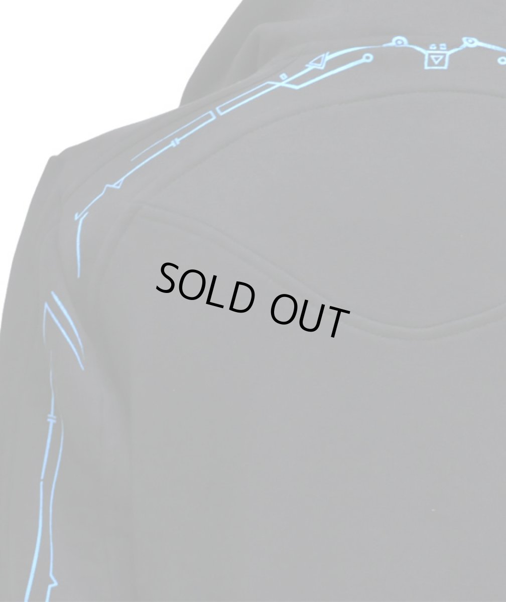 画像5: PLAZMA メンズ・プルオーバー・パーカー「Tron / ブラック」 (5)