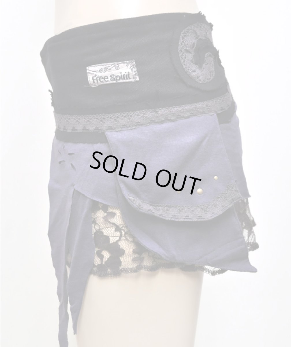 画像2: FREE SPIRIT レディース・スカート「Fairly Skirt / ブラック×グレー×ブラウン」 (2)