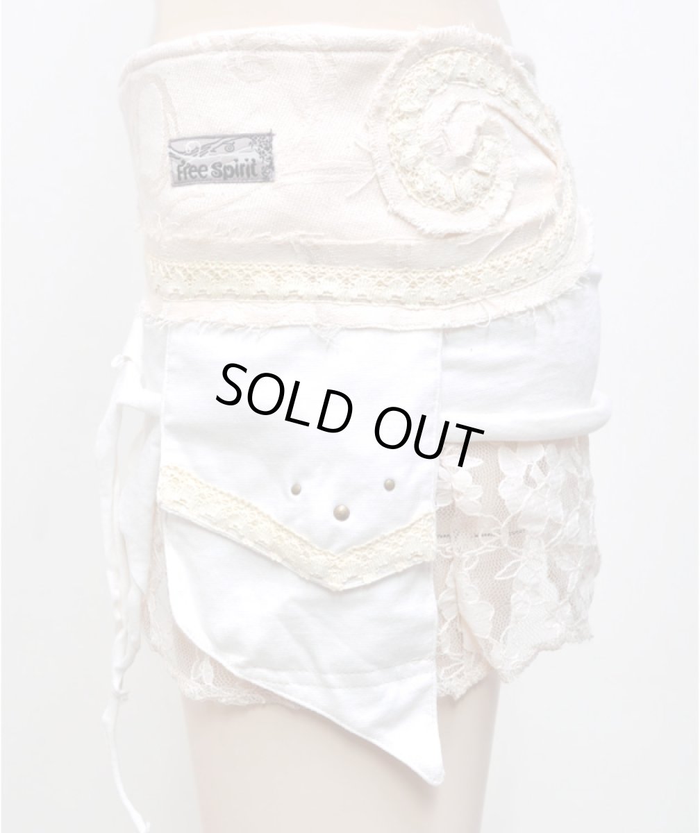 画像2: FREE SPIRIT レディース・スカート「Fairly Skirt / ピンクベージュ×ホワイト」 (2)