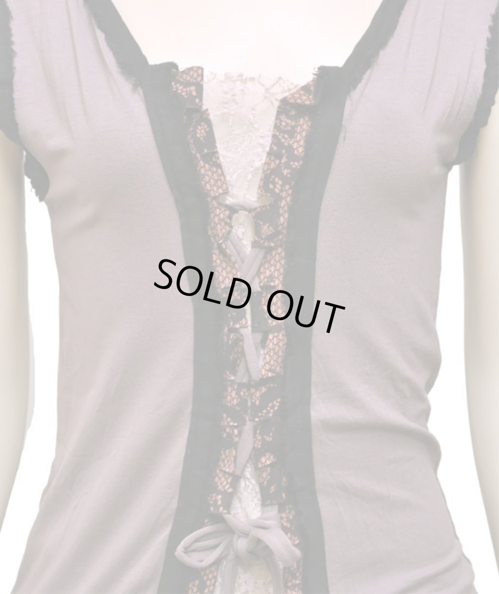 画像4: FREE SPIRIT レディース・ノースリーブ「RAY / ピンクレース×スモーキーピンク」 (4)