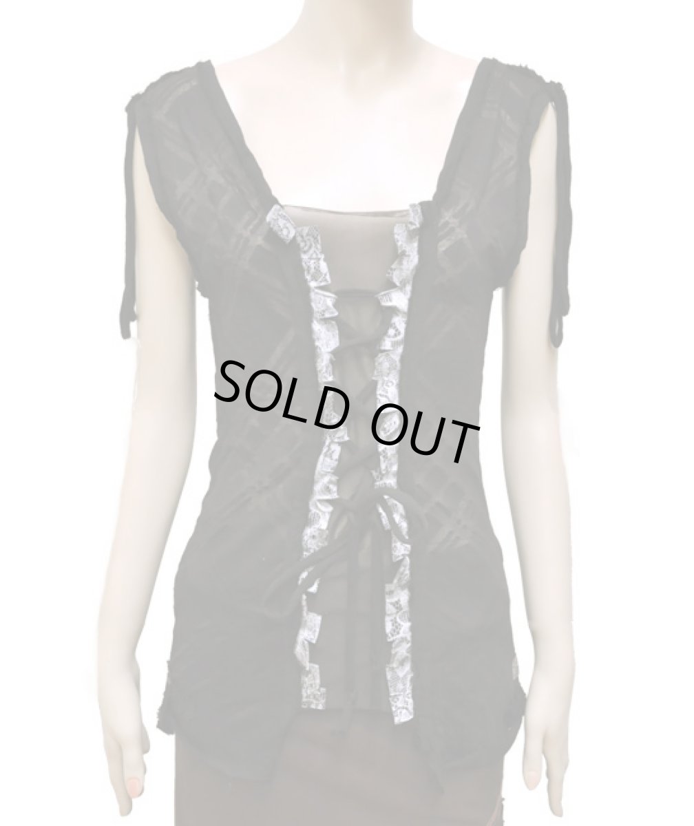 画像2: FREE SPIRIT レディース・ノースリーブ「RAY / ブラック」 (2)