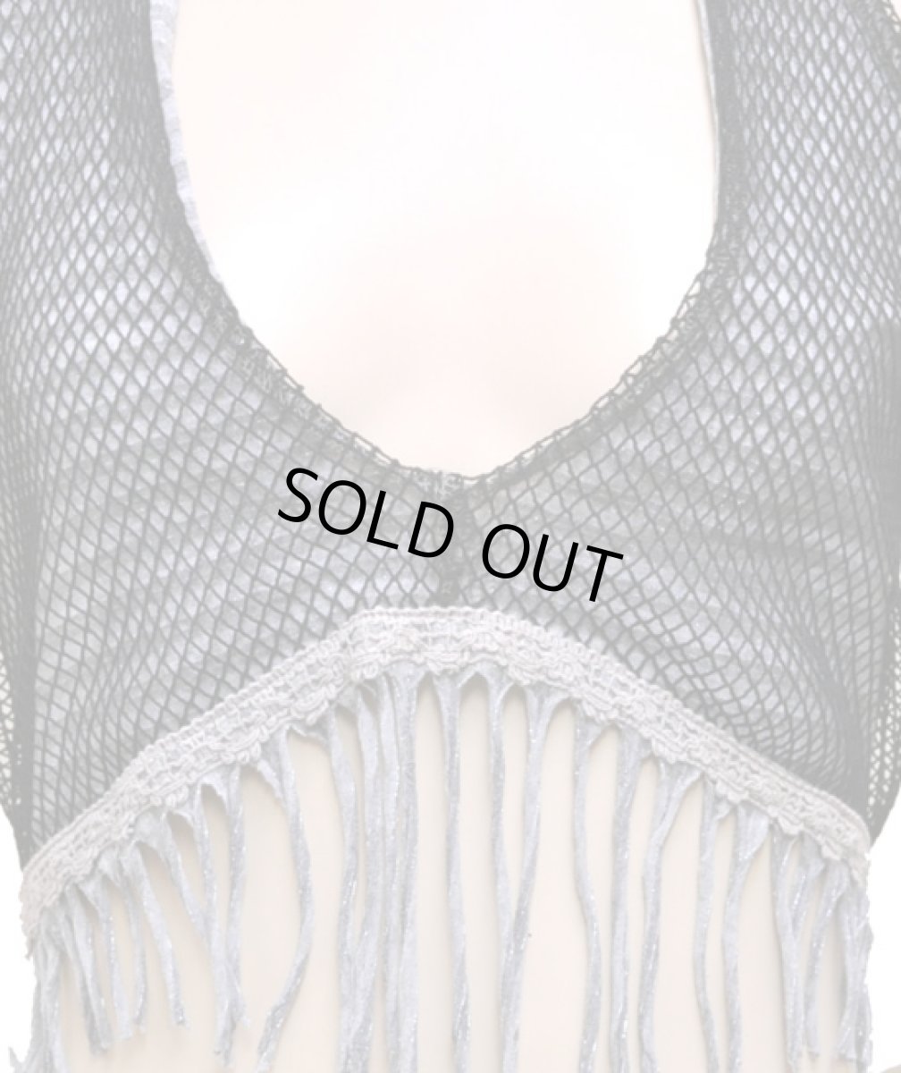 画像4: FREE SPIRIT レディース・ノースリーブ「SAHARA FUSION / ブラックメッシュ×ボーダーグレー」 (4)