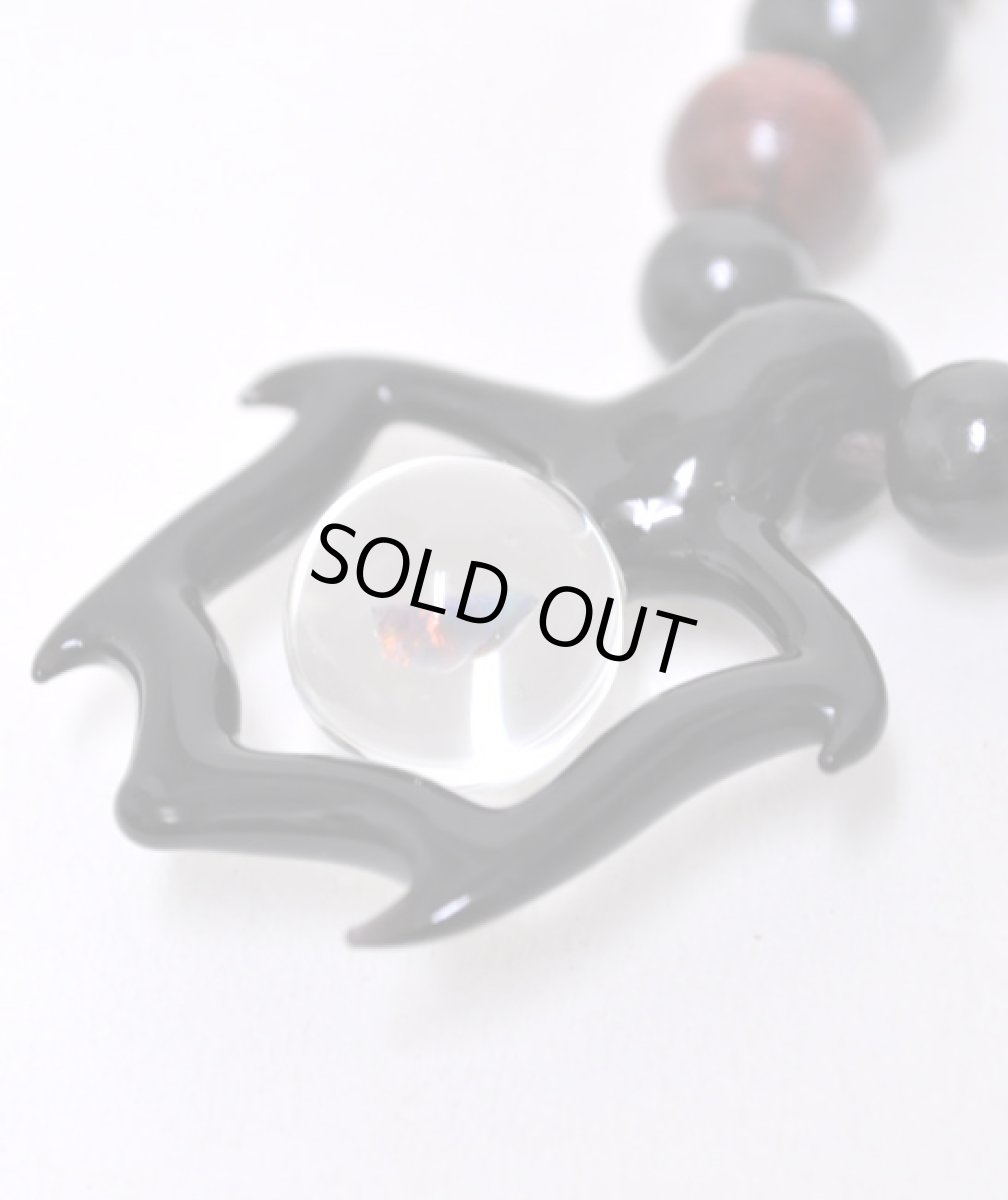 画像2: DRAGON PIPE ガラスヘッド・ペンダント/トライバルオパール (2)