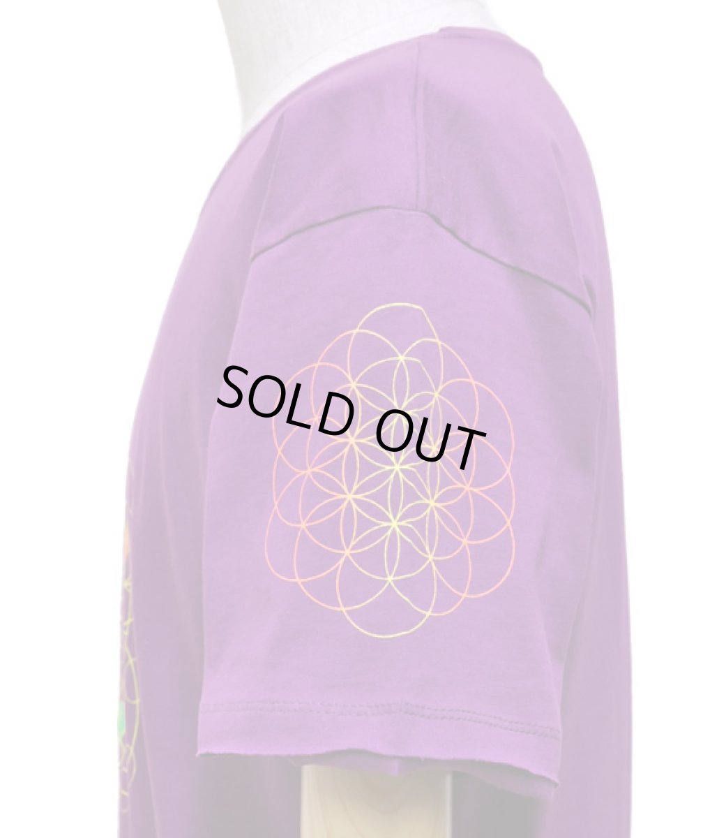 画像3: FLOWER OF LIFE メンズ・Tシャツ / パープル (3)