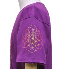 画像3: FLOWER OF LIFE メンズ・Tシャツ / パープル (3)