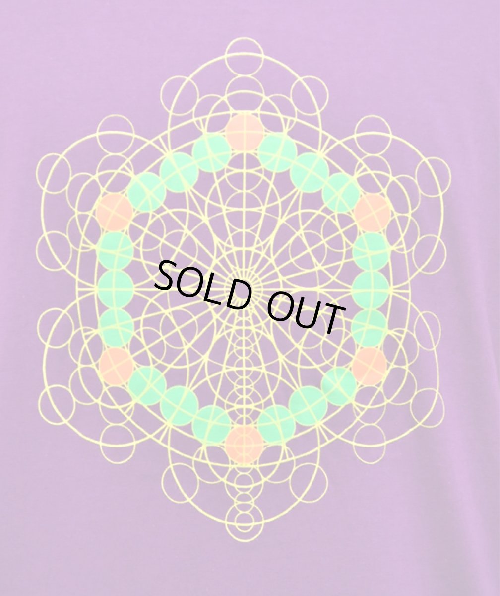 画像2: FLOWER OF LIFE メンズ・Tシャツ / パープル (2)
