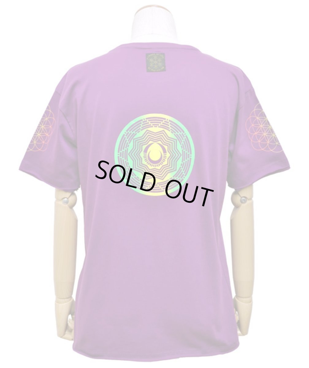 画像4: FLOWER OF LIFE メンズ・Tシャツ / パープル (4)