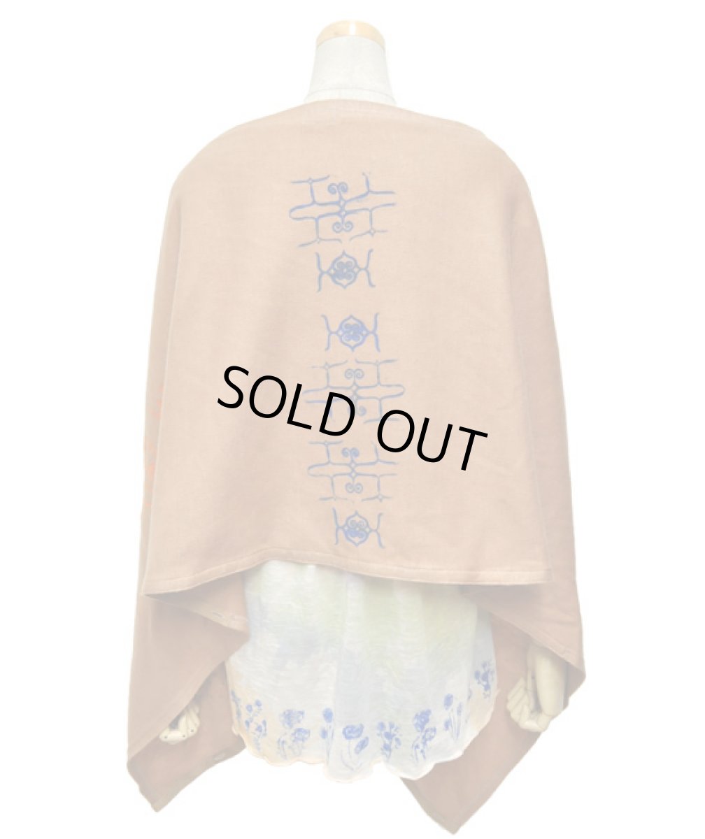 画像3: NETTAIYA ポンチョ・カーディガン／ライトブラウン (3)