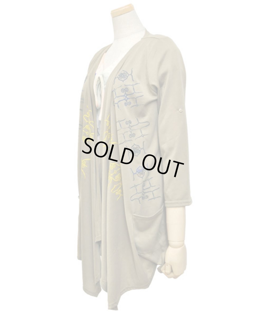 画像2: NETTAIYA 七分袖・カーディガン/カーキ (2)