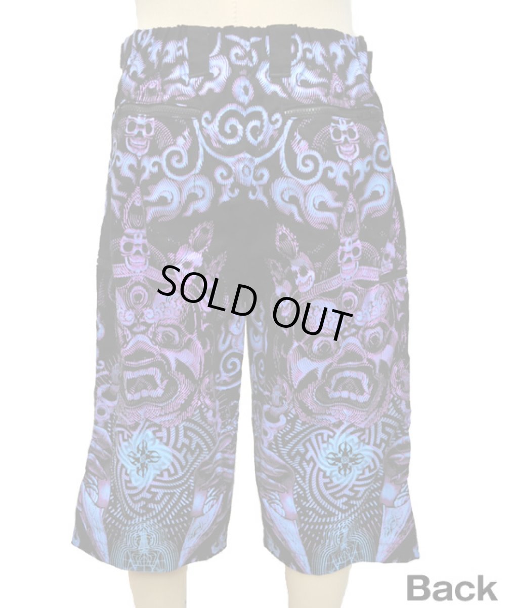 画像3: SPACE TRIBEメンズ・3／4パンツ「Cyber Shorts / Violet Mahakala」 (3)