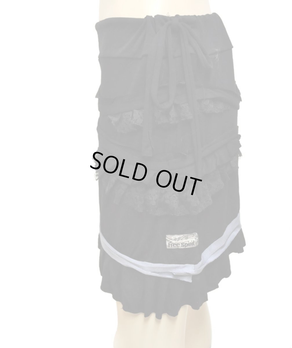 画像3: FREE SPIRIT レディース・スカート「Waifie / ブラック×スレート」 (3)