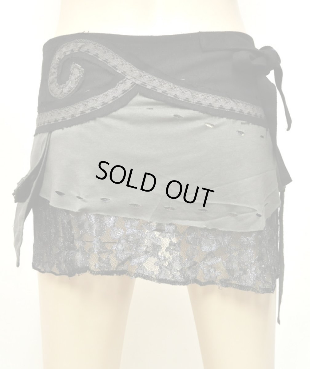 画像4: FREE SPIRIT レディース・スカート「Fairly Skirt / ブラック×オリーブ×グレー」 (4)