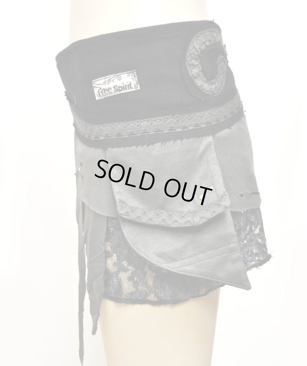 画像2: FREE SPIRIT レディース・スカート「Fairly Skirt / ブラック×オリーブ×グレー」 (2)