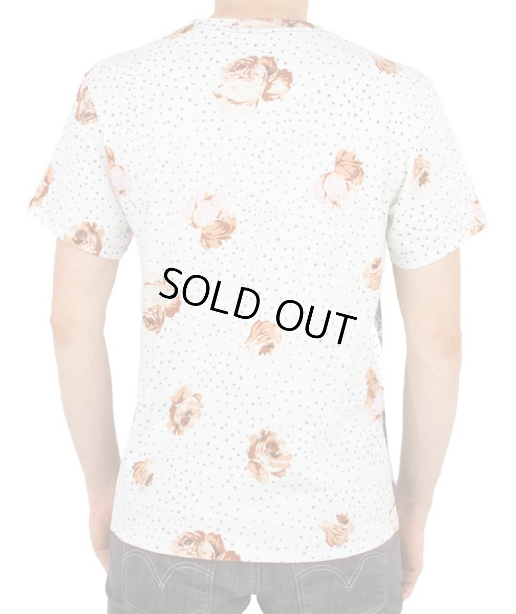 画像2: IMAGINARY FOUNDATION メンズ・パターンクラッシュTシャツ「Concentric Vs Floral Dot」 (2)