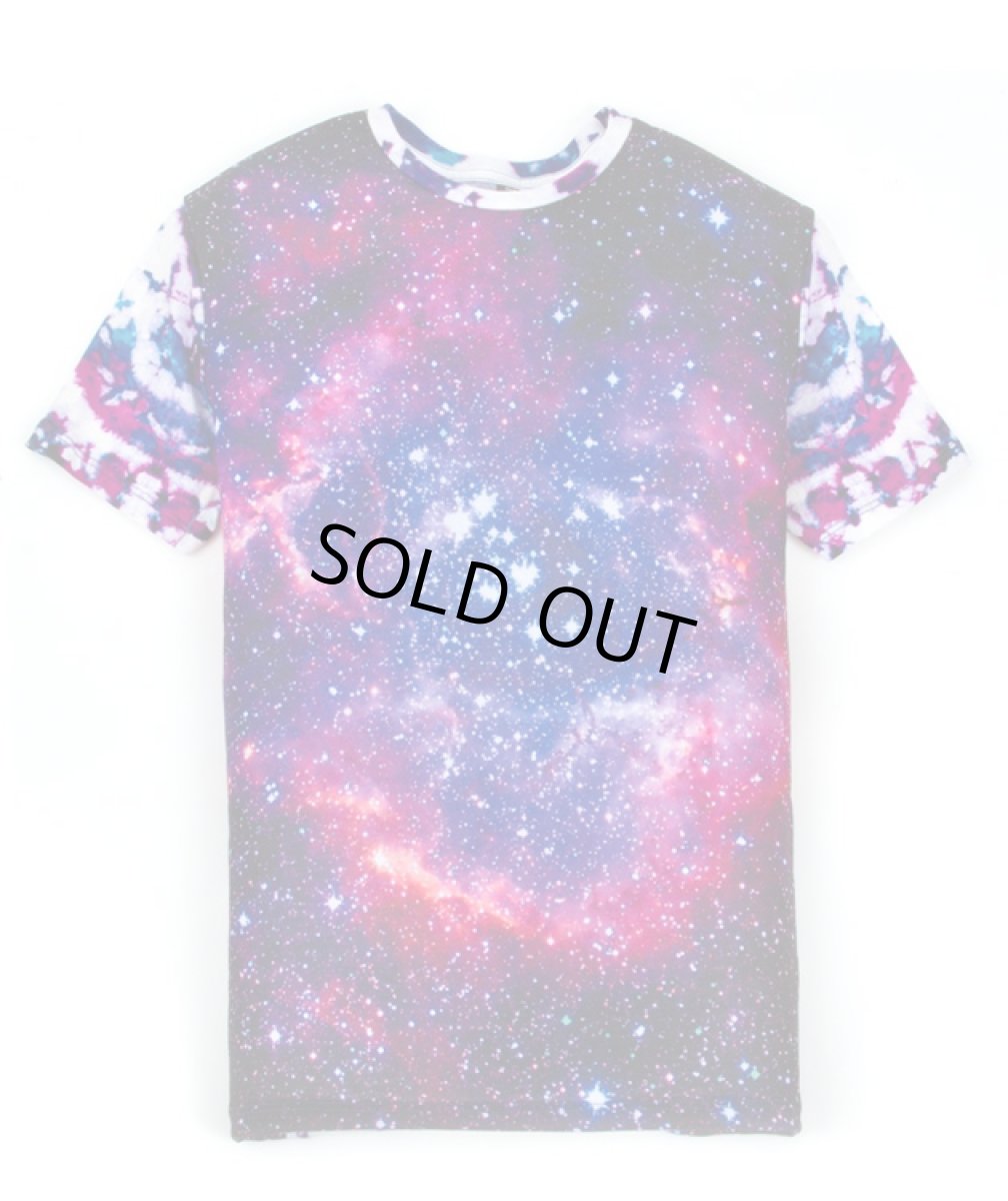 画像3: IMAGINARY FOUNDATION メンズ・パターンクラッシュTシャツ「Space Vs Tie Dye」 (3)