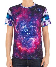 画像1: IMAGINARY FOUNDATION メンズ・パターンクラッシュTシャツ「Space Vs Tie Dye」 (1)