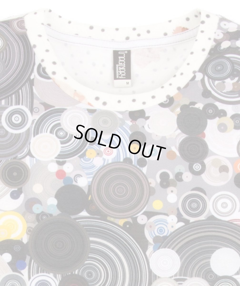 画像4: IMAGINARY FOUNDATION メンズ・パターンクラッシュTシャツ「Concentric Vs Floral Dot」 (4)
