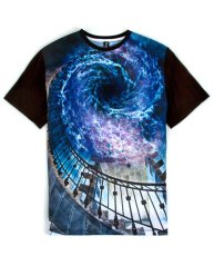 画像3: IMAGINARY FOUNDATION メンズ・パネルTシャツ「Spiral」 (3)