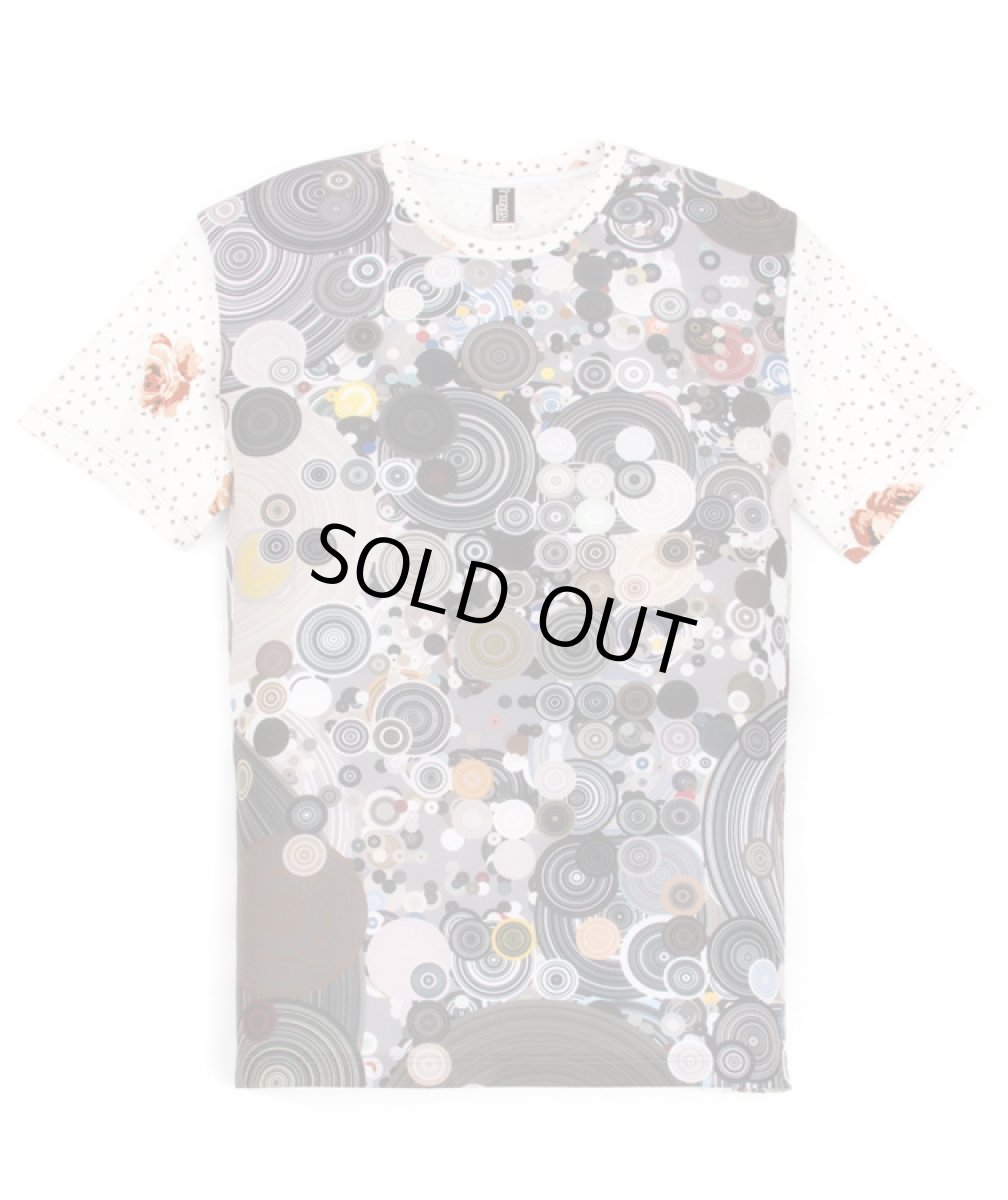 画像3: IMAGINARY FOUNDATION メンズ・パターンクラッシュTシャツ「Concentric Vs Floral Dot」 (3)