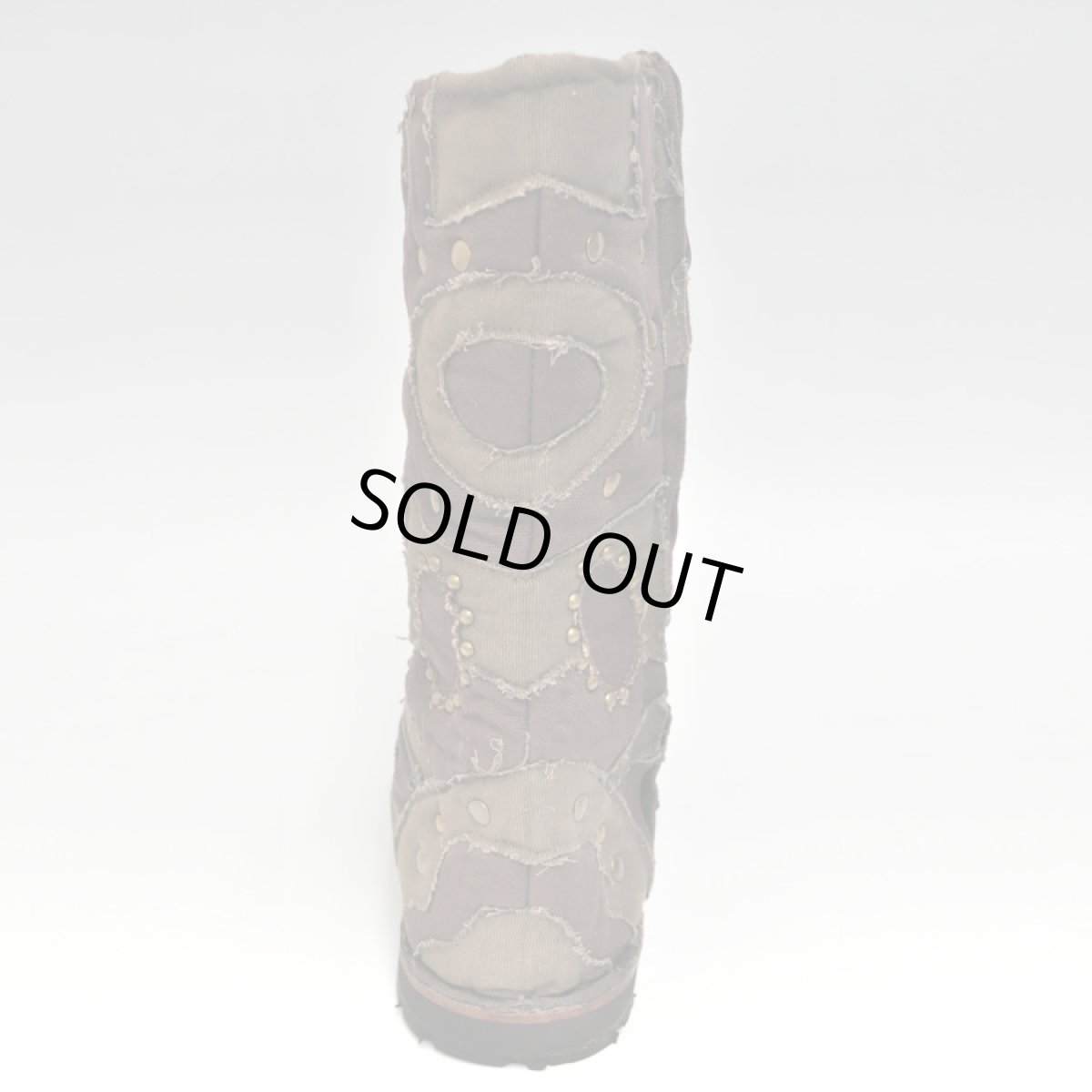 画像3: FLOWER OF LIFE コットン・ブーツ／カーキ×ブラウン【レディースサイズ】 (3)