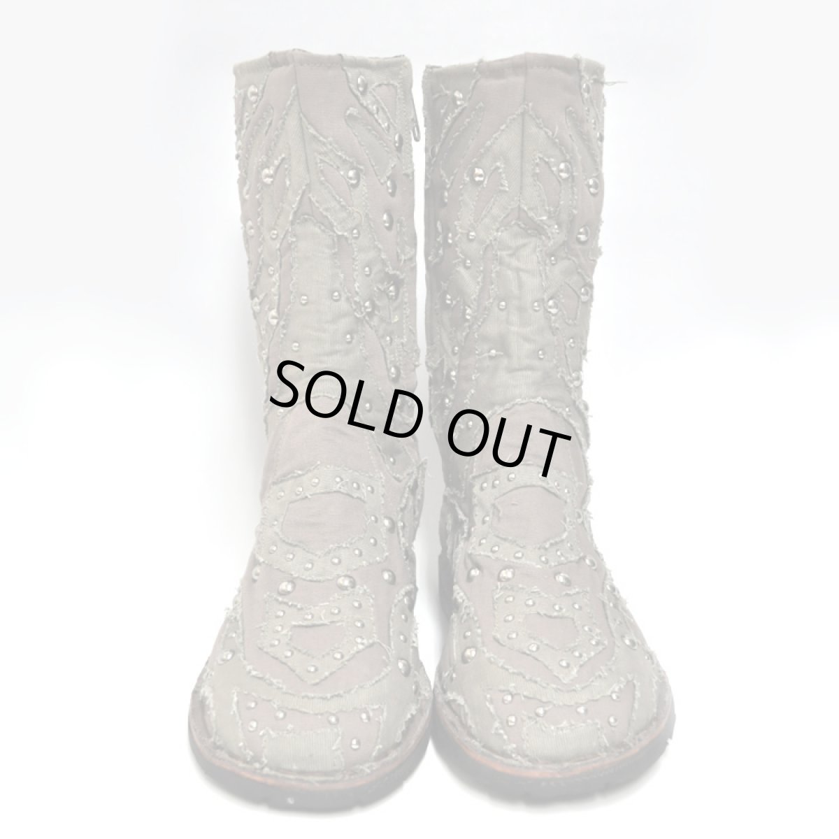 画像4: FLOWER OF LIFE コットン・ブーツ/オリーブ×カーキ【メンズサイズ】 (4)